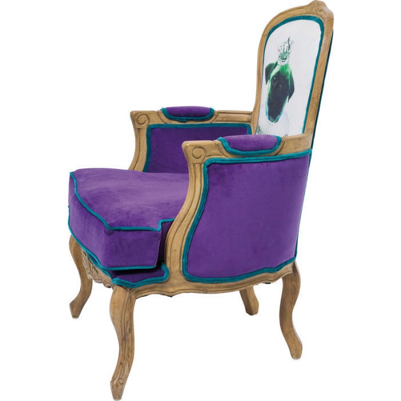 Villa Armchair Grandfather Mops Purple